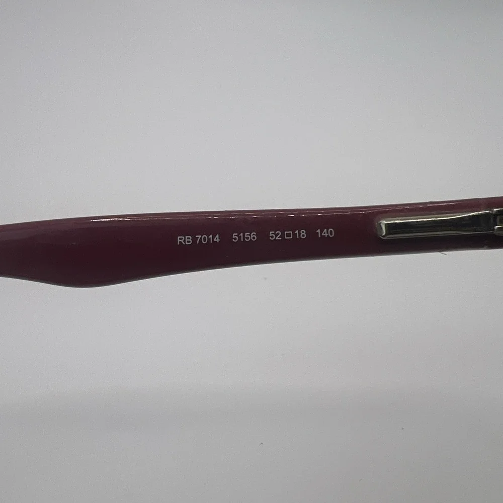 Ray Ban Eyeglasses Frames Only RB 7014 5156 52-18-140 Tortoise & Purple Half Rim